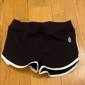 Free People Women’s Black Athletic Shorts